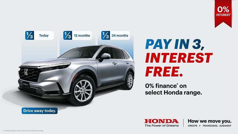 Pay in 3, Interest Free – Drive the Honda CR-V Today