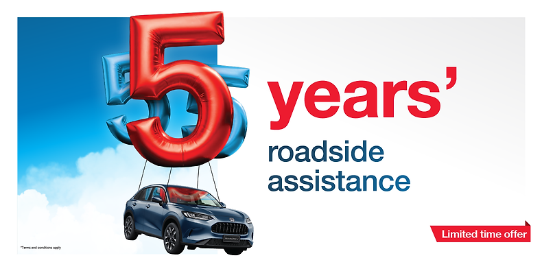 5 Years' Honda Roadside Assistance