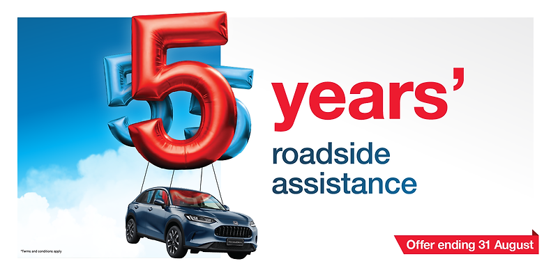 5 Years' Honda Roadside Assistance
