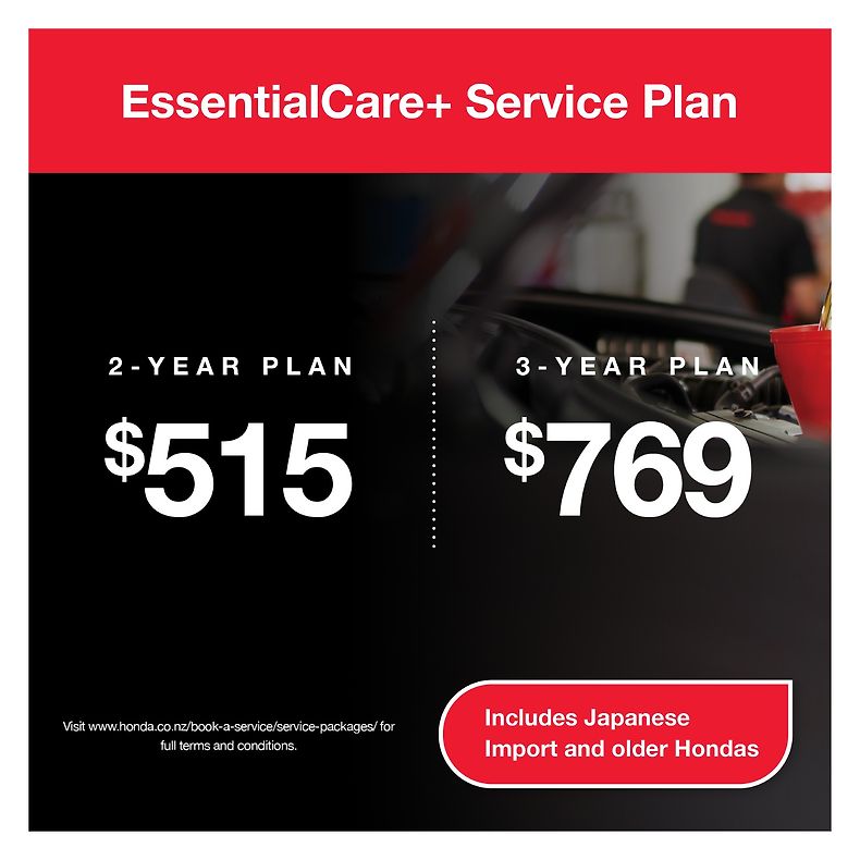 Honda EssentialCare+ Service Plan for Japanese Import and Older Honda Cars